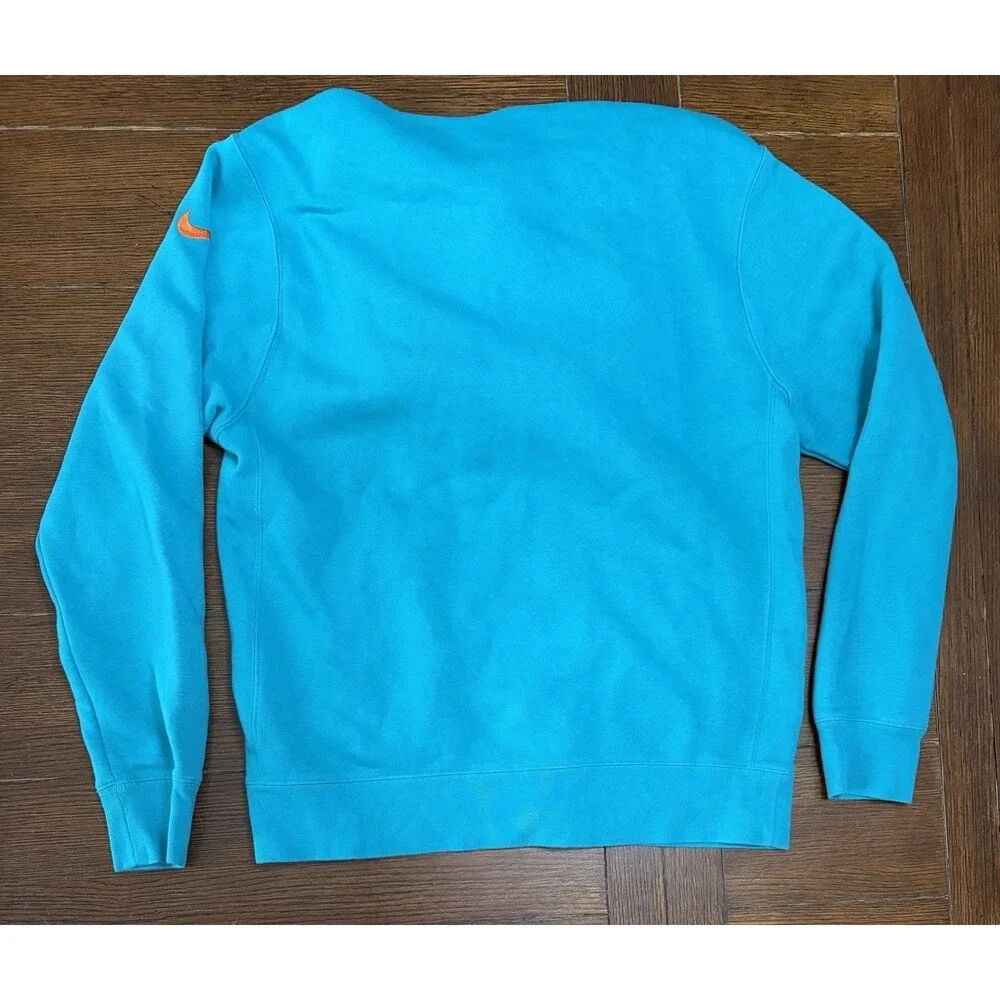 Men’s Miami Dolphins Nike Size M Blue Full Zip Jacket Hoodie NFL